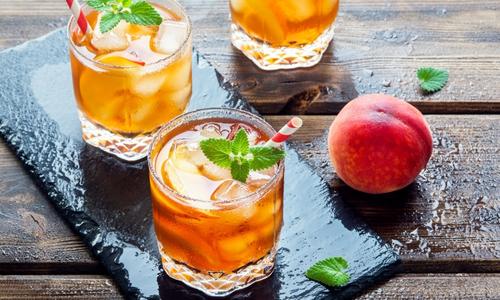 Peach Ginger Iced Iced Tea recipe