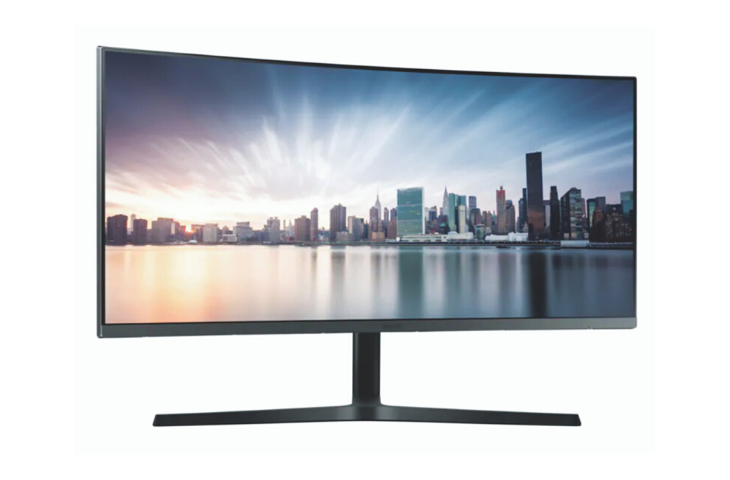 Curved monitor computer screen
