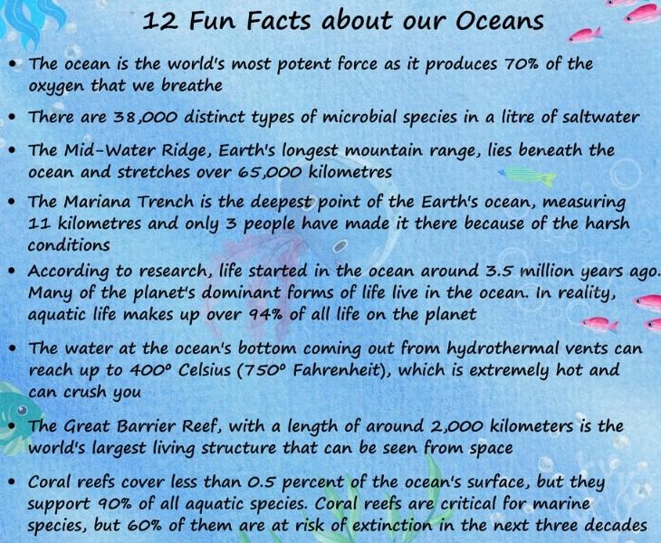 Facts about our oceans