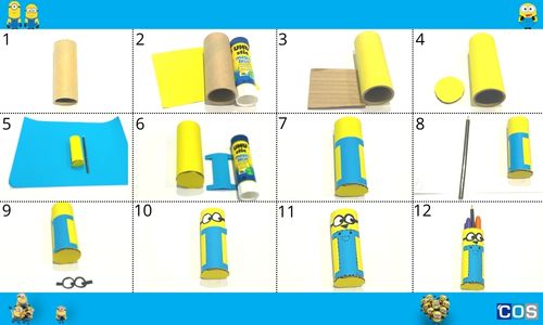 DIY Minion pencil holder