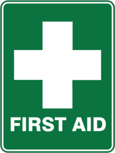 First aid sign