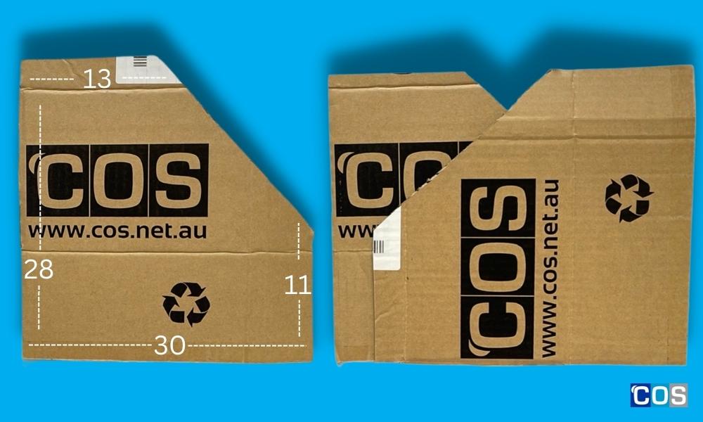 Cardboard box upcycling