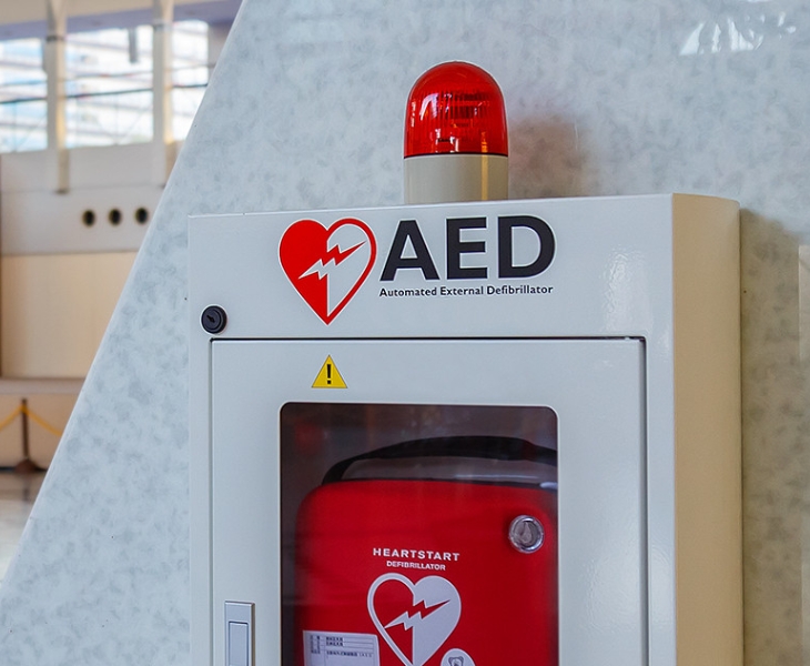 Defibrillator in the public space