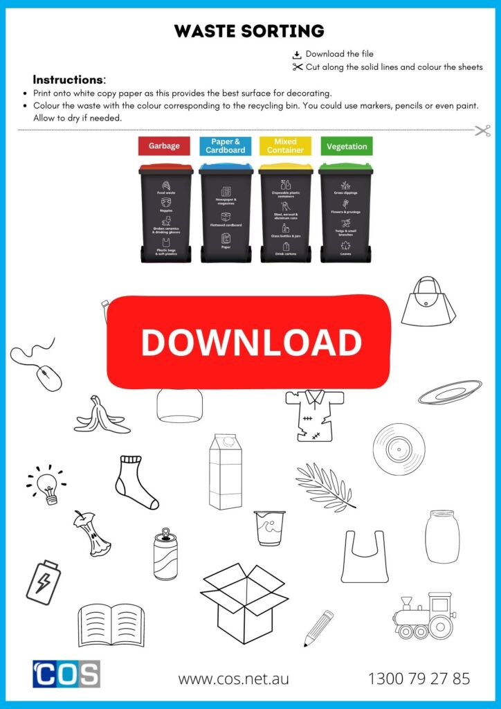 Waste sorting worksheet