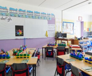 Some of the supplies needed for a primary school classroom