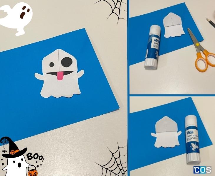 Making ghost bookmarks for kids