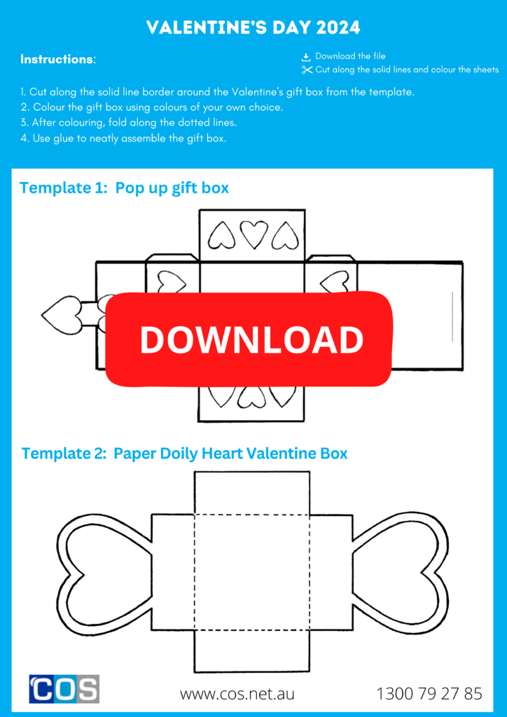 Valentines Day worksheet for kids