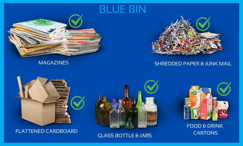 Types of waste that go in the red bin