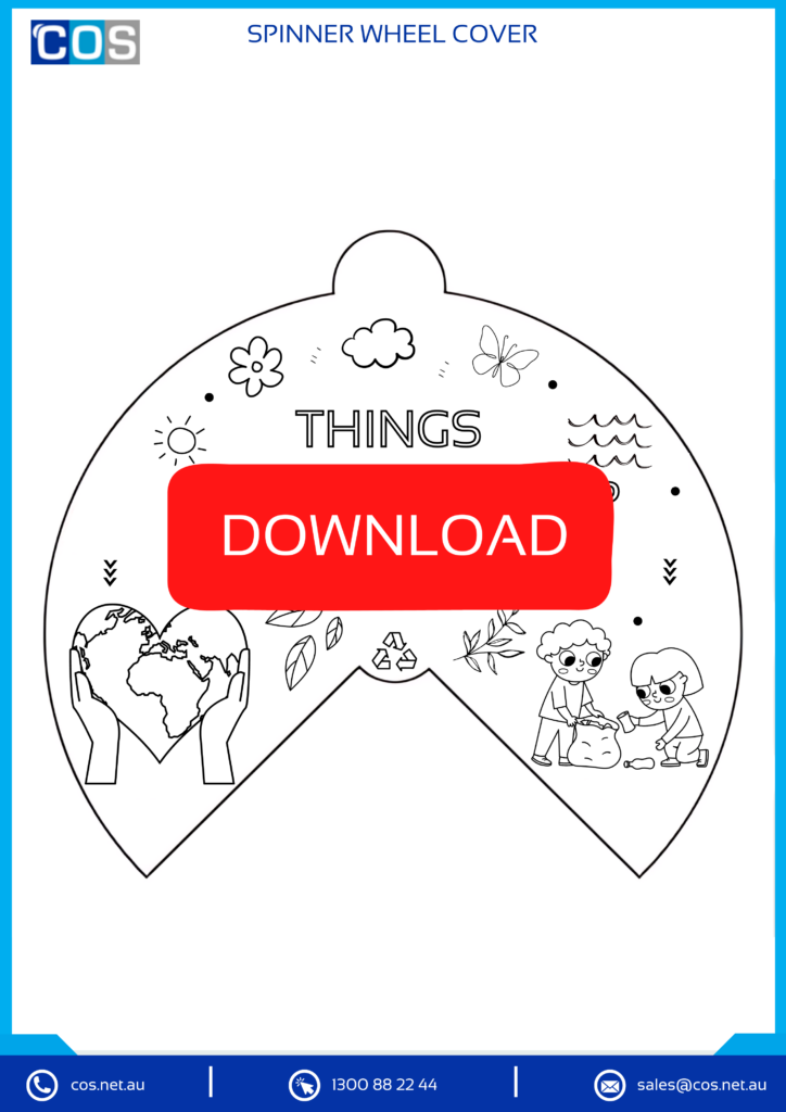 Earth Day Spinner Wheel worksheet