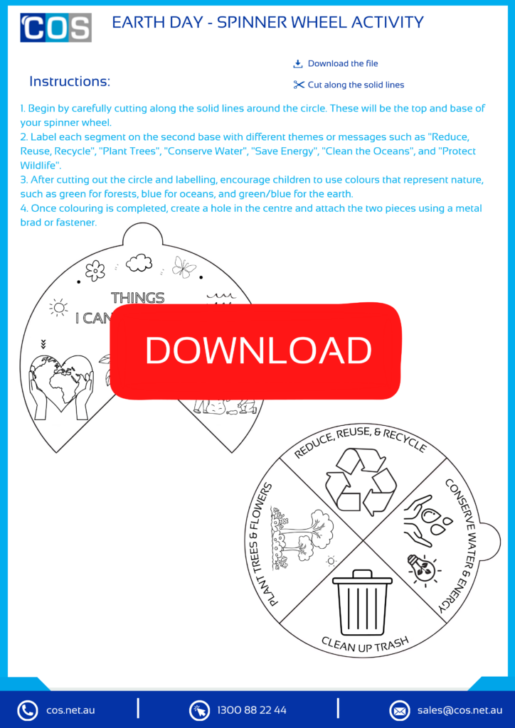 Earth Day - Worksheet for kids