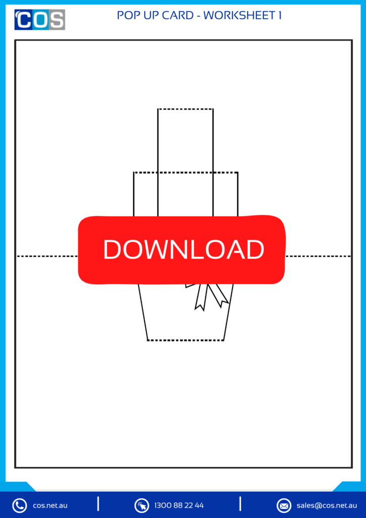 Pop Up card worksheet