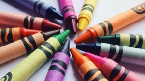 A selection of crayons
