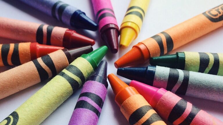 A selection of crayons