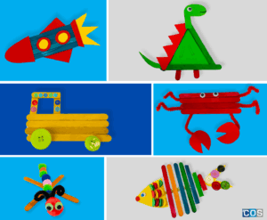 6 Popstick Crafts for kids