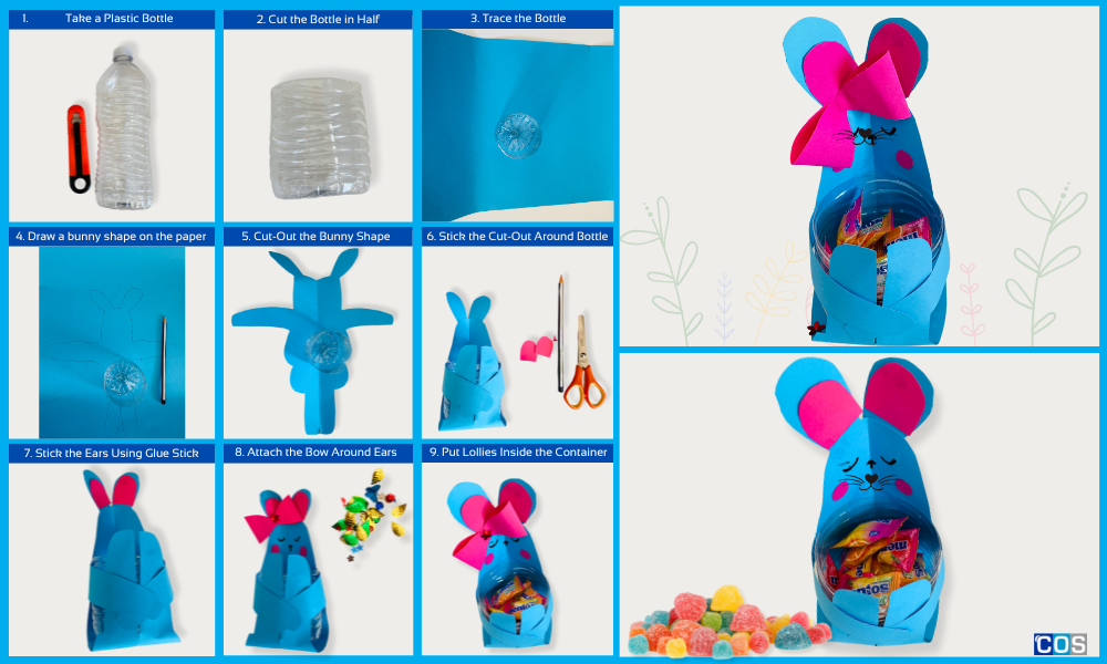 DIY Plastic Bottle - Bunny Container