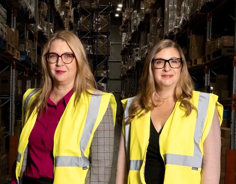 Belinda and Amie Lyone-Warehouse High Vis B resized 2