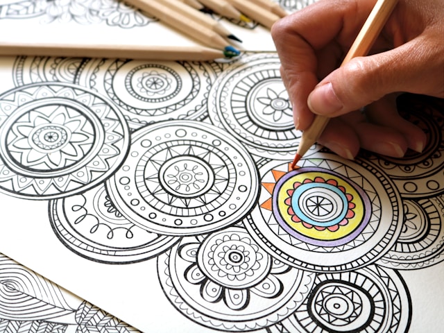 mandala colouring books