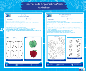 Teacher Aide Appreciation Week Worksheet
