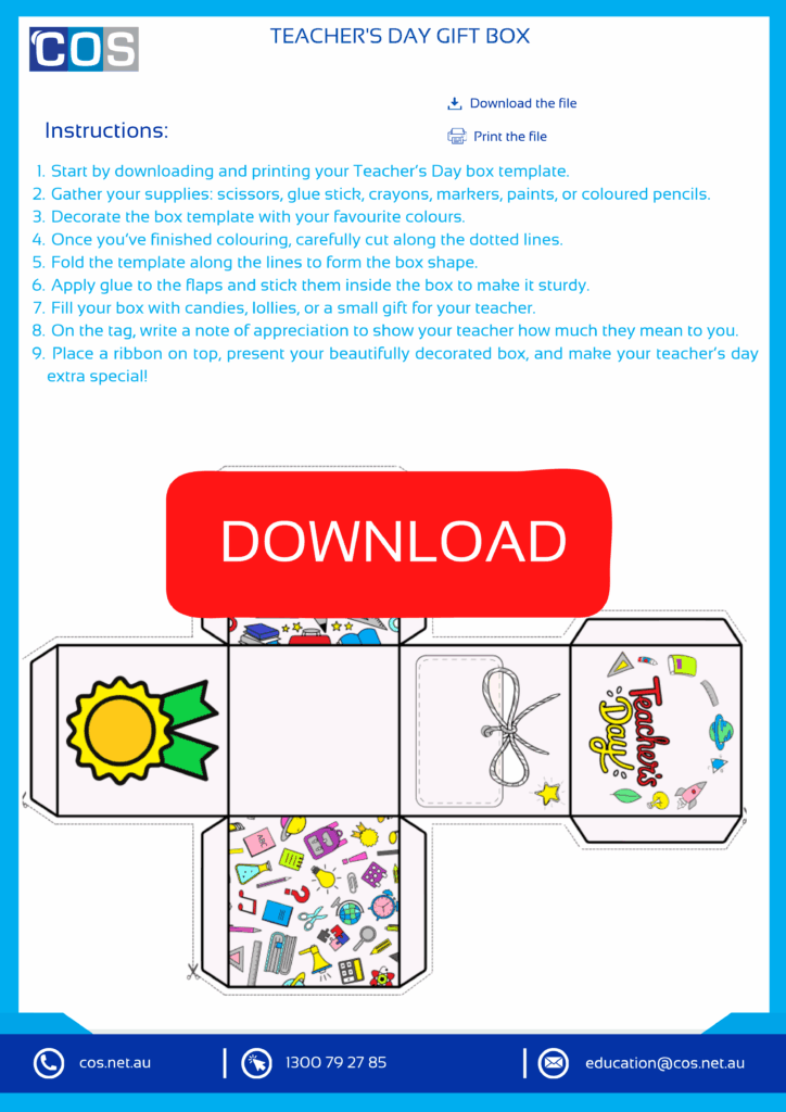 Teacher's Day Gift box for kids