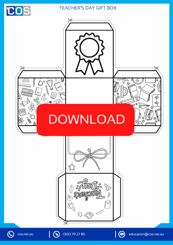 Teacher's Day Gift Box Worksheet