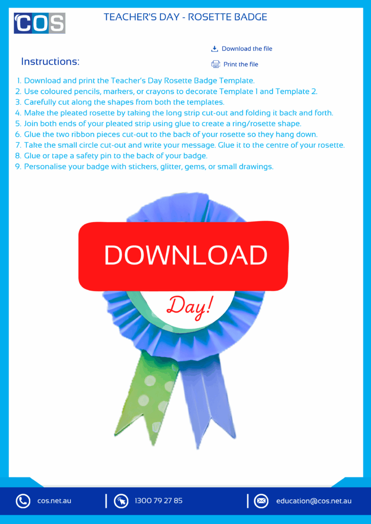 World Teacher's Day Worksheet for Kids