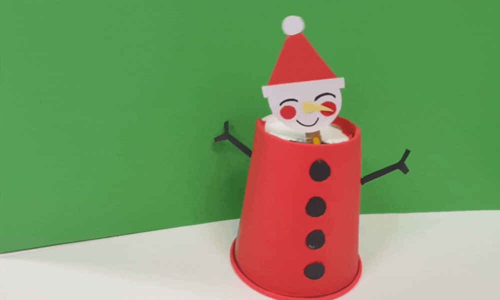 Paper Cup Snowman