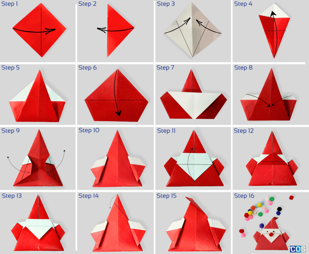 Christmas Origami Santa