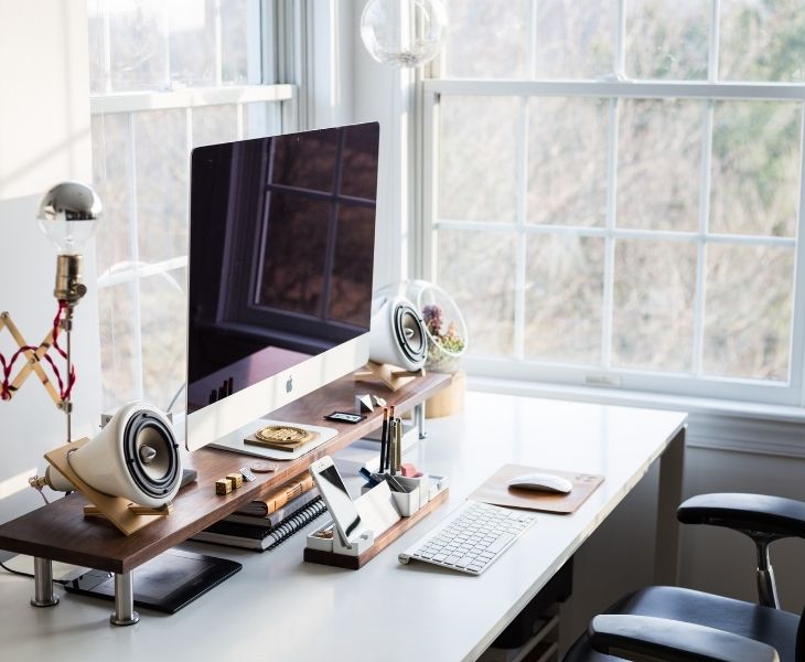 Smart home office setup for people working from home